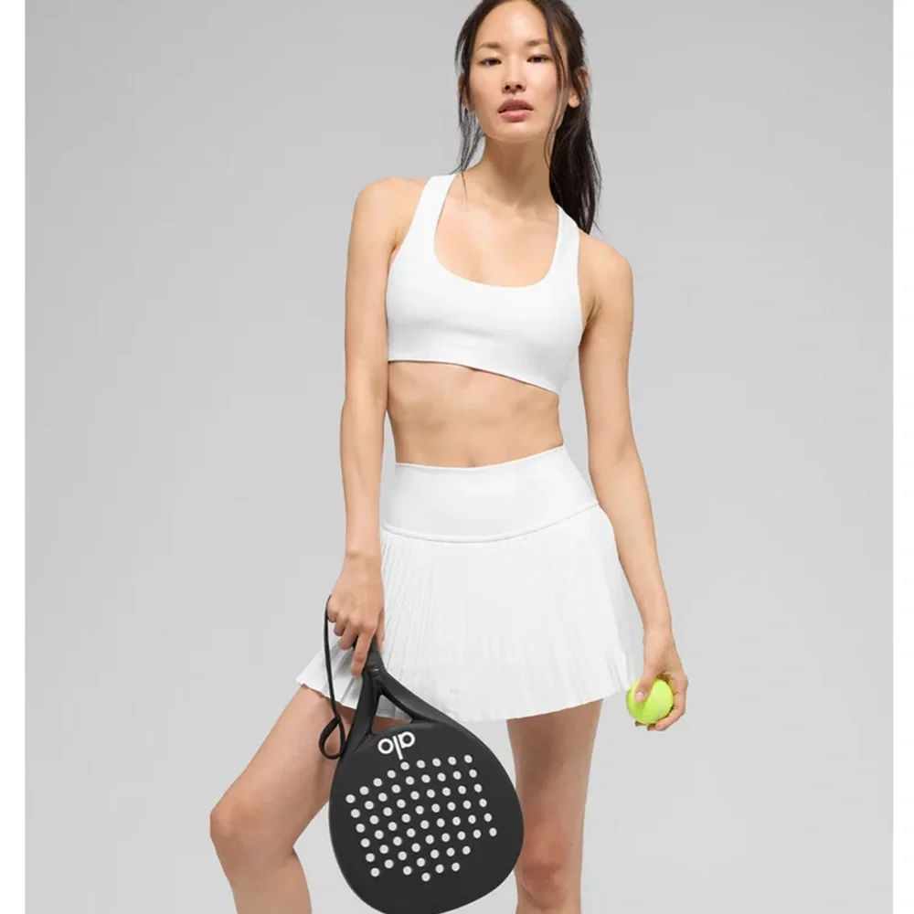 ALO Yoga Women's Elegant White A-Line Skirt